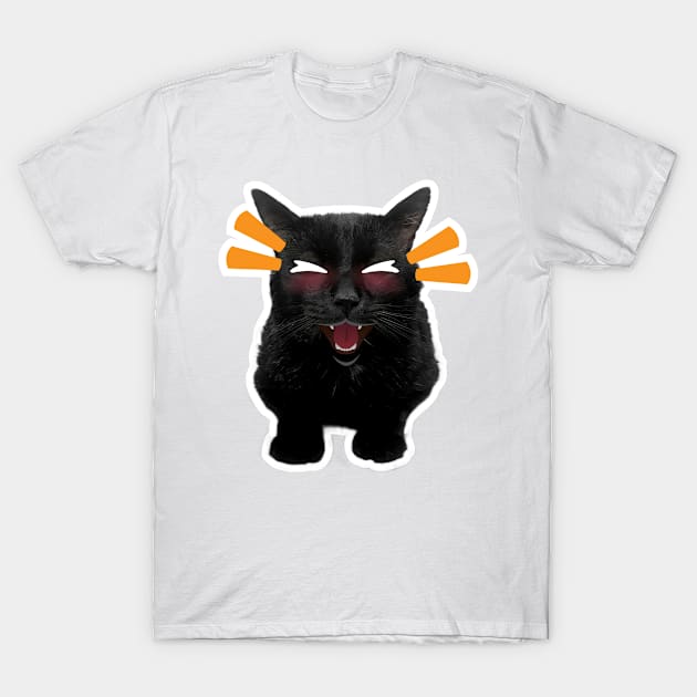 Funny Cat T-Shirt by Screamingcat